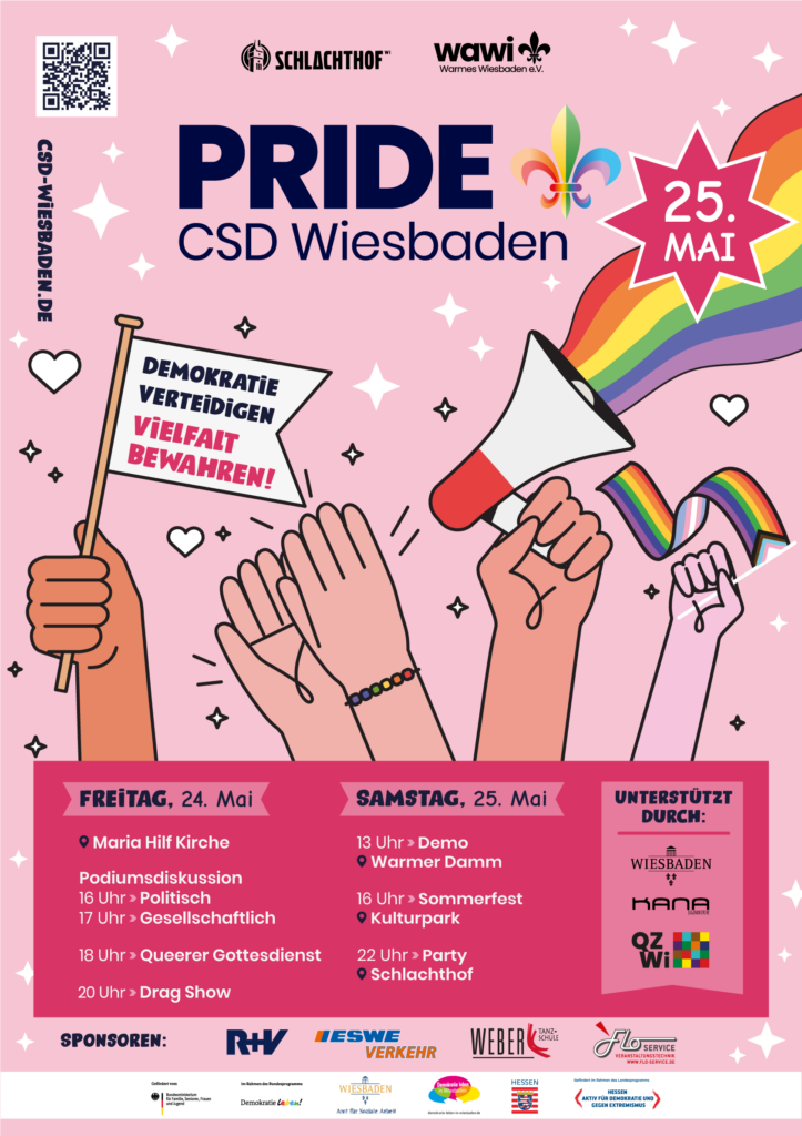Pride CSD Wiesbaden Plakat 2024 Full Size