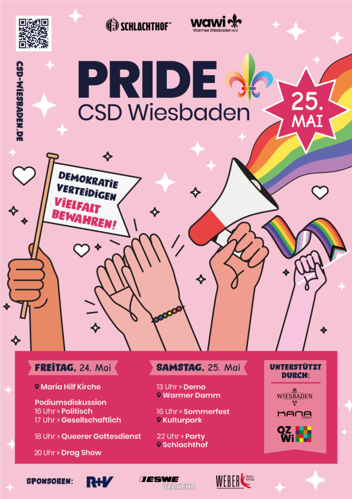 Pride CSD Wiesbaden Plakat 2024